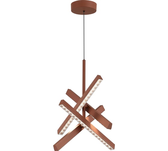 Светильник подвесной ST LUCE терракотовый/прозрачный LED 1*43W 4000K SL1018.613.04 1