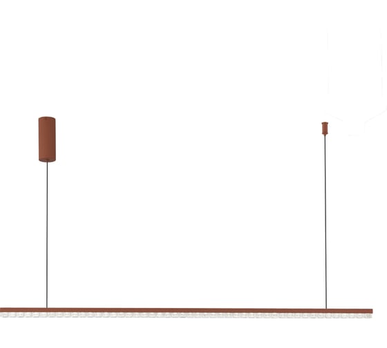 Светильник подвесной ST LUCE терракотовый/прозрачный LED 1*32W 4000K SL1018.613.01 1