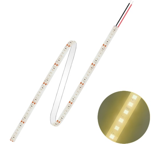 Светодиодная лента FL-LED FL-Strip 2835-S120- WW 24.0W/m 3000K DC-24V IP20 10x5000mm 2500lm/m 613769 1