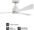 Люстра-вентилятор DREAMFAN Rotterdam White LED DC 132 50002DC 6