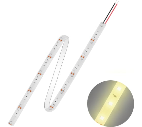 Светодиодная лента FL-LED FL-Strip 2835 - SW60-WW 12.0W/m 3000K DC-12V IP65 10x5000mm 1250lm/m 610508 1