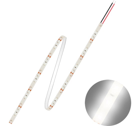 Светодиодная лента FL-LED FL-Strip 2835 - S60- NW 12.0W/m 4000K DC-12V IP20 10x5000mm 1250lm/m 613479 1