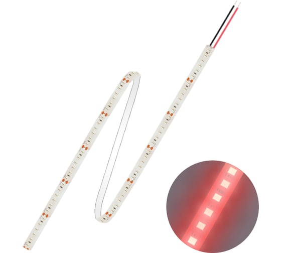 Светодиодная лента FL-LED FL-Strip 2835-S120-R 24.0W/m RED DC-12V IP20 10x5000mm 613721 1
