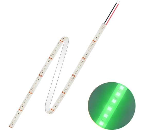 Светодиодная лента FL-LED FL-Strip 2835-S120-G 24.0W/m GREEN DC-12V IP20 10x5000mm 613738 1