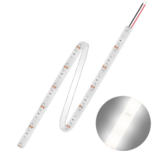 Светодиодная лента FL-LED FL-Strip 2835-SW120- NW 24.0W/m 4000K DC-12V IP65 10x5000mm 2500lm/m 613837 1