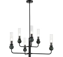 Светильник подвесной ST LUCE черный/прозрачный E14 6*40W SL1244.403.06