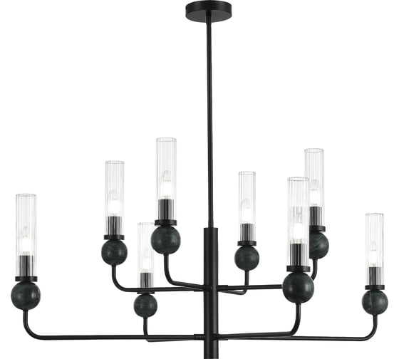 Светильник подвесной ST LUCE черный/прозрачный E14 8*40W SL1244.403.08 1