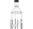 Светильник подвесной ST-Luce Черный/Прозрачное кракелированное стекло LED 6х5W 3000K ST luce SL6120.403.06 2
