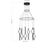Светильник подвесной ST-Luce Черный/Прозрачное кракелированное стекло LED 6х5W 3000K ST luce SL6120.403.06 5