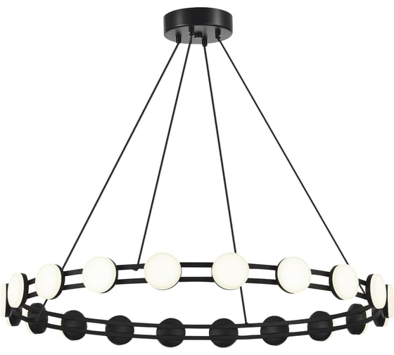 Светильник подвесной ST LUCE черный/белый LED 1*40W 4000K SL6610.403.20 1