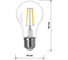 Светодиодная лампа TDM ELECTRIC "Филамент" А60-8 Вт-230 В-4000 К–E27 SQ0340-0253 4