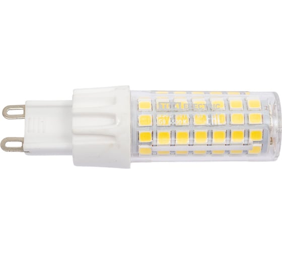 Светодиодная лампа TDM G9-9 Вт-230 В-6500 К, SMD, 21,5x70,5 мм SQ0340-0230