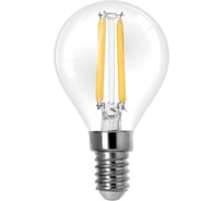 Лампа светодиодная E14 "Филамент" G45-6 Вт-230 В-2700 К TDM ELECTRIC SQ0340-0277