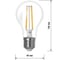 Лампа светодиодная E27 "Филамент" А60-10 Вт-230 В-2700 К TDM ELECTRIC SQ0340-0273 4