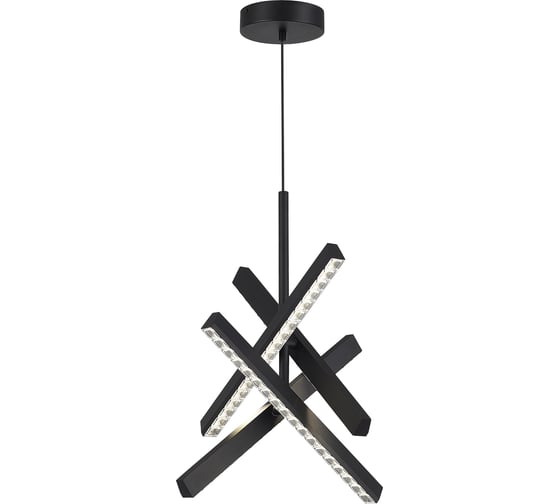 Светильник подвесной ST LUCE черный/прозрачный LED 1*43W 4000K SL1018.413.04 1