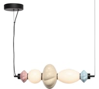 Светильник подвесной ST LUCE черный/синий, желтый, розовый, опаловый LED 1*18W 3000K SL6134.423.01