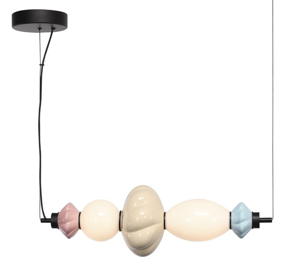 Светильник подвесной ST LUCE черный/синий, желтый, розовый, опаловый LED 1*18W 3000K SL6134.423.01 1