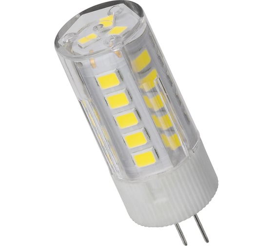 Светодиодная лампа TDM ELECTRIC G4-3 Вт-AC/DC 12 В-4000 К, SMD, 16x43 мм SQ0340-0094