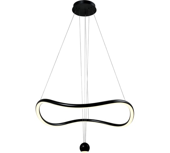 Светильник подвесной ST LUCE черный/черный, белый LED 1*40W 3000K SL6209.403.40 1