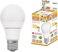 Светодиодная лампа TDM НЛ-LED-A55-10 Вт-230 В-4000 К-Е27, 55х98 мм, Народная SQ0340-1509