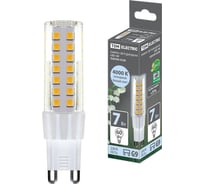 Светодиодная лампа TDM G9-7 Вт-230 В-4000 К, SMD, 17,5x65,5 мм SQ0340-0226