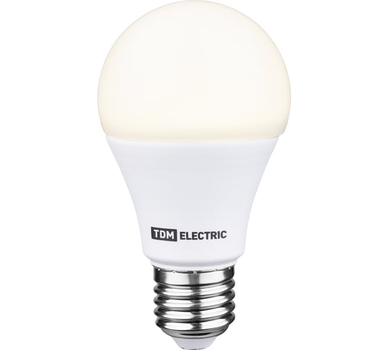 Светодиодная лампа TDM ELECTRIC А60-10 Вт-230 В-4000 К–E27 "Лампа-ДИММЕР" SQ0340-0196
