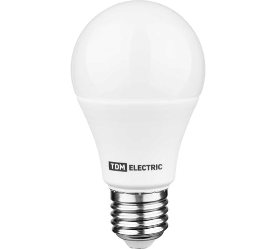 Светодиодная лампа TDM ELECTRIC А60-10 Вт-230 В-4000 К–E27 "Лампа-ДИММЕР" SQ0340-0196