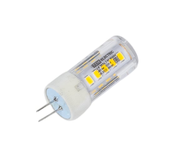 Светодиодная лампа TDM G4-3 Вт-230 В-4000 К, SMD, 16x43 мм SQ0340-0211