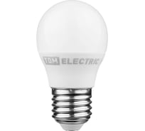 Светодиодная лампа TDM ELECTRIC FG45-6 Вт-230 В-4000 К–E27 "Лампа-ДИММЕР" SQ0340-0202