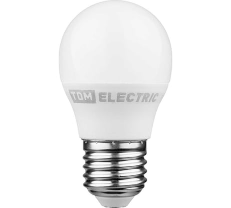 Светодиодная лампа TDM ELECTRIC FG45-6 Вт-230 В-4000 К–E27 "Лампа-ДИММЕР" SQ0340-0202