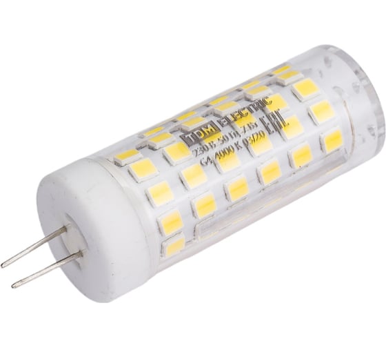 Светодиодная лампа TDM G4-7 Вт-230 В-4000 К, SMD, 18,5x57 мм SQ0340-0220