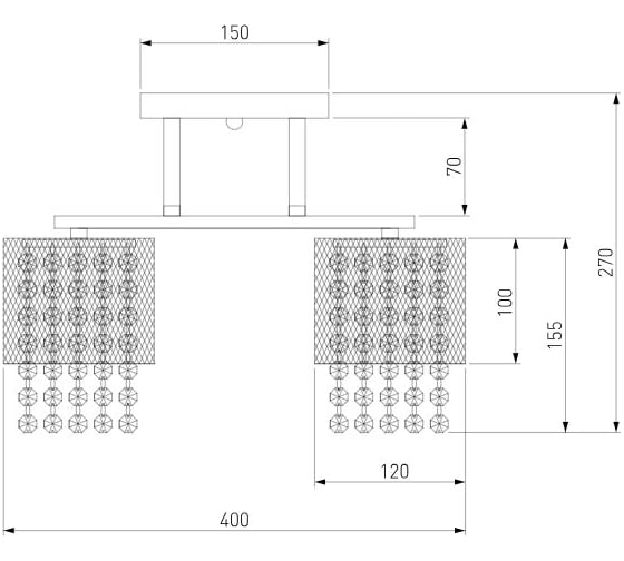 Потолочный светильник Eurosvet 30137 3 золото 00000084460