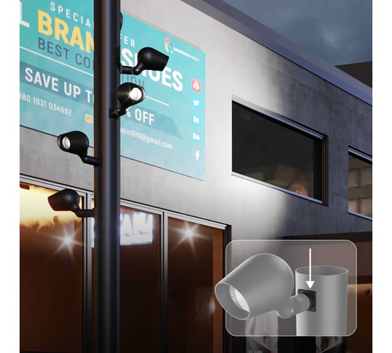 Накладное крепление к опоре скрытого монтажа Geniled для светильника 90900 1