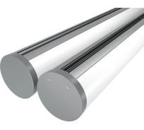 Комплект профиля Ledcraft LC-LP1135M60-1x2Silver серебро (1м профиль+1м рассеиватель+2 заглушки+комплект шурупов), 2 шт 1616140098