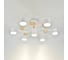 Люстра под лампу General Lighting Systems Альберо GCHL-7GX53-M белая, дерево 662218 1