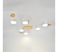 Люстра под лампу General Lighting Systems Венто GCHL-6GX53-M белая, дерево 662327