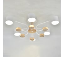 Люстра под лампу General Lighting Systems Альберо GCHL-6GX53-M белая, дерево 662329