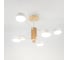 Люстра под лампу General Lighting Systems Элизиум GCHL-6GX53-M белая, дерево 662333 1