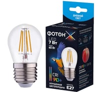 Светодиодная лампа ФОТОН LED FL P45-C 7W E27 4000K, серия Х 24006
