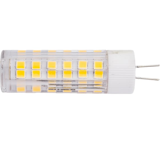 Светодиодная лампа TDM G4-5 Вт-AC/DC 12 В-3000 К, SMD, 16x57 мм SQ0340-0213