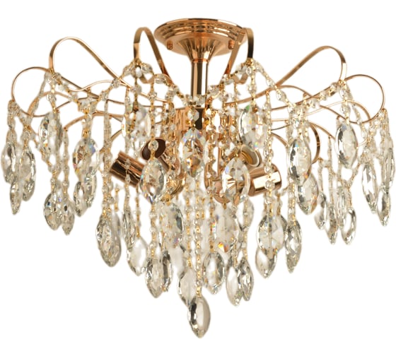 Люстра Росток 8115/6 FGD золото/хрусталь 6x60W E27 d540 h440, KLD24 988383043 1