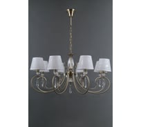 Люстра Росток MD40193/8 AB античная латунь абажур 8x40W E14 d850 h460, SN24 988383687