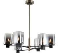 Люстра Росток 15720/6 BK+TJ черный/латунь 6x40W E14 d690 h690, STR24 988386049