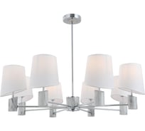 Люстра Росток 15725/8 CR+WTDLS хром/белый абажур 8x40W E14 d870 h610, STR24 988386057