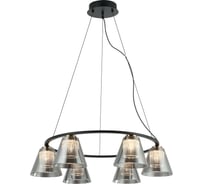 Люстра Росток MDM-8257/6 BK+SG черный 14W LED 3000K d745 h1190, HAO24 988385801