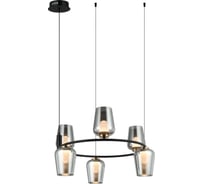 Люстра Росток MDM-8258/6 BK+SG черный 18W LED 3000K d660 h1340, HAO24 988385804