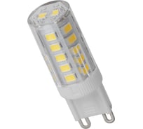 Светодиодная лампа TDM ELECTRIC G9-5 Вт-230 В-4000 К, SMD, 16x49 мм SQ0340-0223