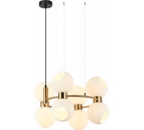 Люстра Росток MDM-5905/8 BRO+W латунь 8x40W E27 d620 h1000, HAO24 988385872