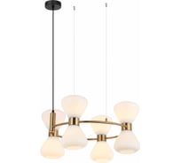 Люстра Росток MDM-5904/8 BRO+W латунь 8x40W E27 d620 h980, HAO24 988385874