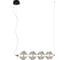 Люстра Росток MDM-8352/8 CL BK+BR черный/латунь 21W LED 3000K d910 h1160, HAO24 988385882 1